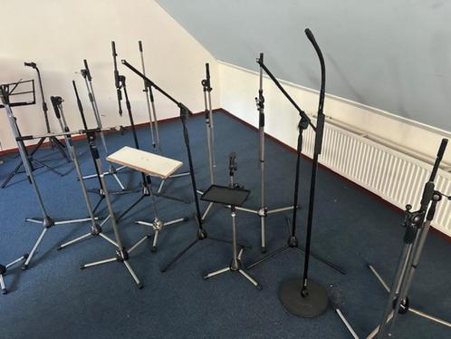 Microfoonstandaards, Muziek en Instrumenten, Standaards, Zo goed als nieuw, Muziekstandaard, Microfoon, Ophalen