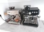 Sage Barista Express Impress - Zwart - Zo goed als nieuw, Afneembaar waterreservoir, Verzenden, Espresso apparaat, Koffiebonen