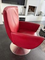 Leren fauteuil, Huis en Inrichting, Ophalen of Verzenden, Zo goed als nieuw, 75 tot 100 cm, 50 tot 75 cm