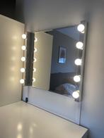Hollywood spiegel, Huis en Inrichting, Woonaccessoires | Spiegels, Ophalen, Zo goed als nieuw, Minder dan 100 cm, Rechthoekig