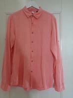 Roze linnen blouse:mt, XXL, H&M, Maat 46/48 (XL) of groter, Ophalen of Verzenden, Zo goed als nieuw