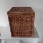 Rieten mand/koffer, Huis en Inrichting, Ophalen, Zo goed als nieuw, Vierkant, Riet
