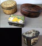 4 oude blikken, Verzamelen, Blikken, Ophalen of Verzenden, Gebruikt, Overige