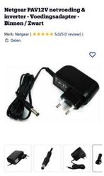 NIEUW! Netgear business PAV 12 v AV/DC adapter €15,99, Audio, Tv en Foto, Opladers, Nieuw, Ophalen of Verzenden