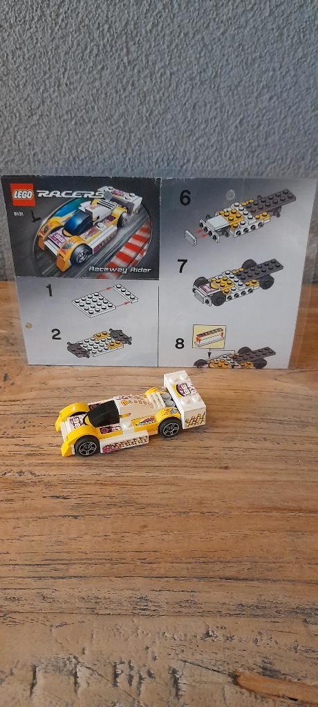 Lego 8131 Racers stoere race-auto Raceway Rider, Kinderen en Baby's, Speelgoed | Duplo en Lego, Gebruikt, Lego, Complete set, Ophalen of Verzenden
