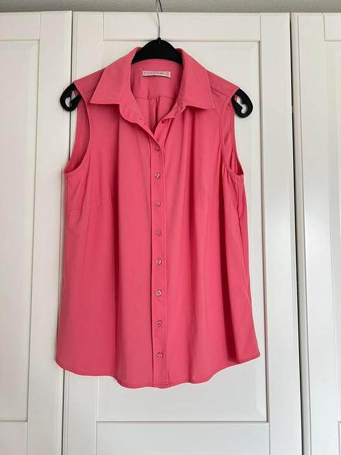 Studio anneloes bobby blouse L koraal travelstof, Kleding | Dames, Blouses en Tunieken, Zo goed als nieuw, Maat 42/44 (L), Roze