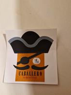 4605 Caballero Cigarettes Reclame Sticker, Ophalen of Verzenden, Gebruikt