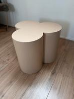 Beige Stolp - Bijzettafel, Minder dan 55 cm, Ophalen of Verzenden, Zo goed als nieuw, Overige vormen