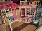Inklapbaar Barbiehuis - Zonder Accessoires, Kinderen en Baby's, Speelgoed | Poppenhuizen, Ophalen of Verzenden, Gebruikt, Poppenhuis