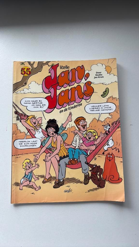 7x jan, jans en de kinderen, Boeken, Stripboeken, Gelezen, Meerdere stripboeken, Ophalen of Verzenden