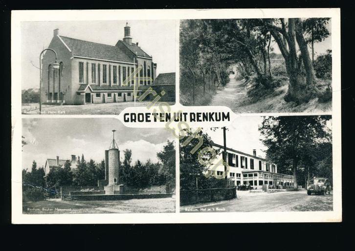 Renkum - Groeten uit [KRST009-0803, Verzamelen, Ansichtkaarten | Nederland, Gelopen, Gelderland, 1940 tot 1960, Verzenden