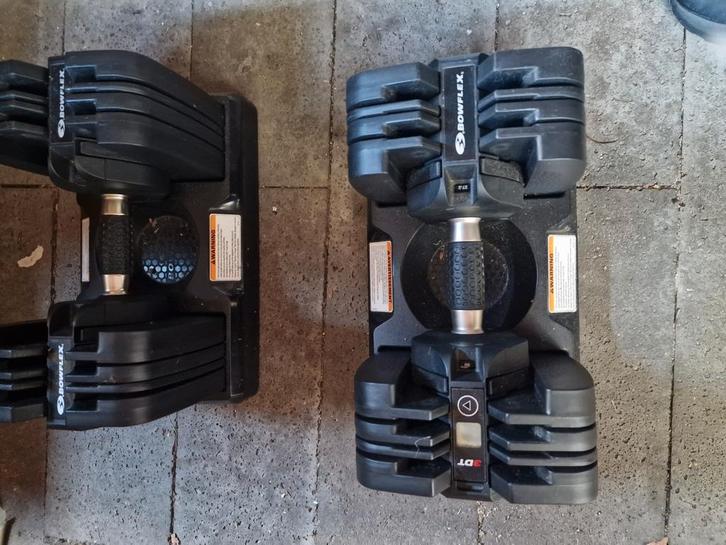 Bowflex SelectTech Dumbbells + Parallettes+halterbank, Sport en Fitness, Fitnessapparatuur, Gebruikt, Overige typen, Armen, Borst