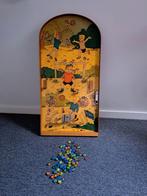 Oud knikkerbord, Ophalen, Gebruikt