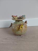 Vaas met vogeltjes, Huis en Inrichting, Overige kleuren, Aardewerk of Porselein, Ophalen of Verzenden, Zo goed als nieuw