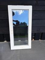 Uitzetraam hardhout met thermopane, Doe-het-zelf en Verbouw, Ophalen, Gevelraam of Ruit, Gebruikt, Minder dan 80 cm