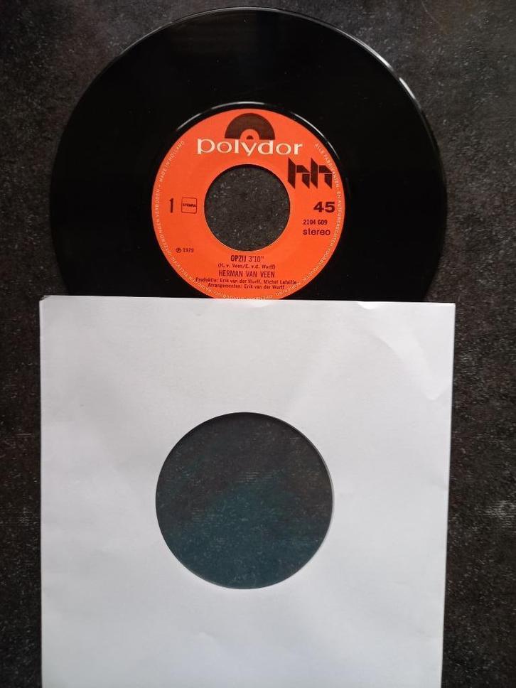 Herman van Veen - Opzij 1979, Cd's en Dvd's, Vinyl Singles, Gebruikt, Single, Nederlandstalig, 7 inch, Ophalen of Verzenden