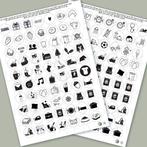 Pictogrammen voor weekplanning en dagritme - Printable, Verzenden, Nieuw