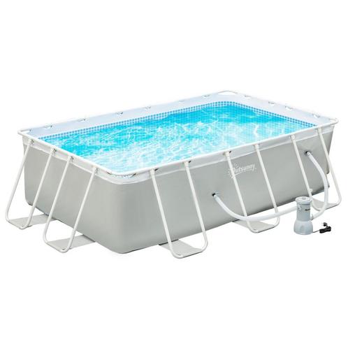 Outsunny AA+ Opzet zwembad 340x215x80, Tuin en Terras, Zwembaden, Zo goed als nieuw, Minder dan 80 cm, 200 tot 400 cm, Rechthoekig