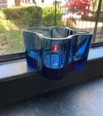 Iittala Alvar Aalto waxinelichtje ultramarine blue, Ophalen of Verzenden, Zo goed als nieuw
