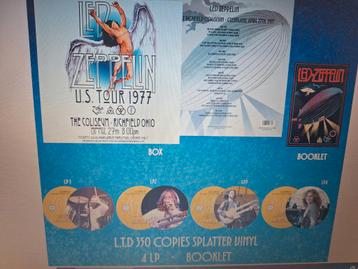 Led Zeppelin: Richmond Coliseum Cleveland 4 lp box splatter beschikbaar voor biedingen