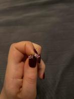 Lucardi Oorbellen - vlinders met Roze Kristal, Met kristal, Overige materialen, Ophalen of Verzenden, Zo goed als nieuw