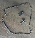 Police 60cm stainless steel + 2 hangers, Ophalen of Verzenden, Zo goed als nieuw, Zilver, Overige materialen