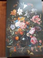 Schilderij De Heem Vaas met bloemen, Huis en Inrichting, Ophalen, Zo goed als nieuw, Schilderij, 75 cm of meer