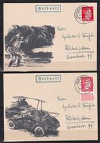 X78) 1945 WO2 Feldpost Propaganda 2x AK maakwerk, Postzegels en Munten, Postzegels | Europa | Duitsland, Ophalen of Verzenden