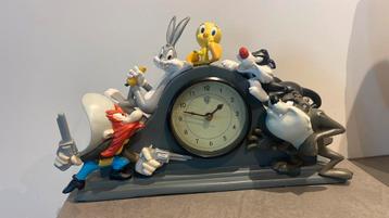 Warner bros vintage klok Tweety,bugs,Sylvester, Taz, Sam beschikbaar voor biedingen