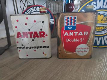 2 prachtige  antieke Franse Antar olieblikken samen €45 beschikbaar voor biedingen