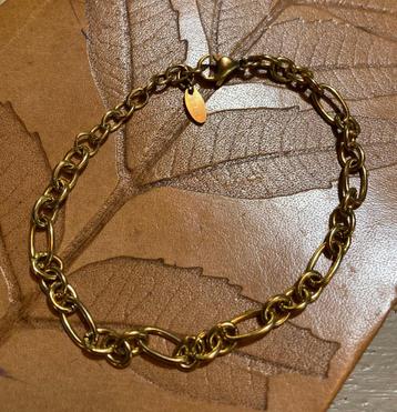Vintage vergulde goudkleurig schakelarmbandje armband Kalli beschikbaar voor biedingen