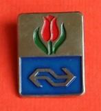 NS Broches Rode Tulp - 8 stuks, Ophalen of Verzenden, Gebruikt, Transport, Speldje of Pin