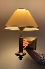 TEAB:  Bronskleurige wandlamp met kap., Huis en Inrichting, Lampen | Wandlampen, Ophalen, Zo goed als nieuw, Metaal, Modern