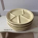 Vintage Gien France gourmetborden Kerst, Huis en Inrichting, Keuken | Servies, Ophalen of Verzenden, Bord(en), Overige stijlen