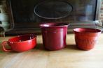 diverse rode bloempotten - vanaf 1,- pst, Tuin en Terras, Bloempotten, Ophalen of Verzenden, Zo goed als nieuw, Aardewerk, Binnen