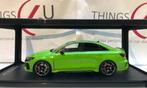 Ixo 1:18 Audi RS3 Limousine 2022 groen nieuw in verpakking, Hobby en Vrije tijd, Modelauto's | 1:18, Ophalen of Verzenden, Nieuw