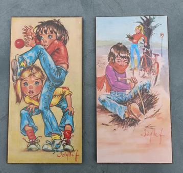 IDYLLE FALCONI (JOLYLLE) vintage 1960 2x jongen en meisje beschikbaar voor biedingen