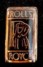 Rolls Royce pin zwart-goudkleur 8x12 mm., Verzenden, Nieuw, Transport, Speldje of Pin
