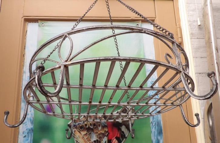 brocant keukenrek/ wildrek/ opbergrek metaal, Antiek en Kunst, Antiek | Keukenbenodigdheden, Ophalen of Verzenden