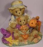 Cherished Teddies Theo, Sam and Ty halloween, Ophalen of Verzenden, Zo goed als nieuw, Beeldje, Cherished Teddies