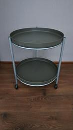 Ronde bijzettafel, trolley, serveerwagen, Huis en Inrichting, Tafels | Bijzettafels, Minder dan 55 cm, Gebruikt, Rond, Ophalen