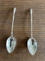 Zilveren lepels met gedraaide steel, Antiek en Kunst, Antiek | Bestek, Ophalen of Verzenden