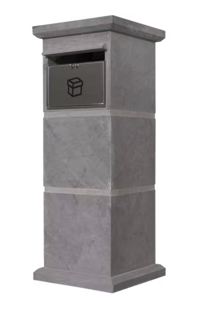 Natuursteen pakketbrievenbus - NIEUW - model 004, Tuin en Terras, Brievenbussen, Nieuw, Staande brievenbus, Hardsteen, Ophalen of Verzenden
