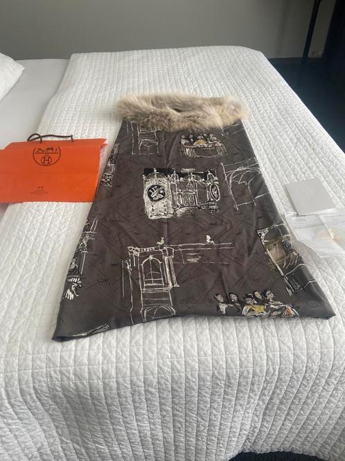 Hermes cagoule gansee fourrure. Zgan., Kleding | Heren, Mutsen, Sjaals en Handschoenen, Zo goed als nieuw, Sjaal, Verzenden
