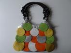 Sparkle handtas schoudertas tas beugeltas leer cirkel, Sieraden, Tassen en Uiterlijk, Tassen | Schoudertassen, Ophalen of Verzenden