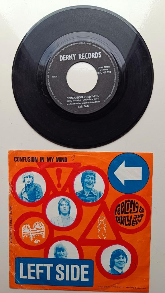 Volendam Left Side - Confusion In My Mind/Feeling So Lonely, Cd's en Dvd's, Vinyl Singles, Gebruikt, Single, Pop, 7 inch, Ophalen of Verzenden