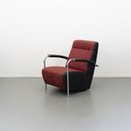 Leolux Scylla fauteuil Rood/Zwart gestreept Chili Flavour, Huis en Inrichting, Fauteuils, Ophalen of Verzenden, Zo goed als nieuw