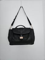 Lancel Paris - zwarte leren schoudertas, Verzenden, Zo goed als nieuw, Zwart, Schoudertasje
