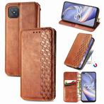 Luxe PU Lederen Wallet Case Set voor OPPO Reno4 Z 5G _ Bruin, Verzenden, Nieuw, Hoesje of Tasje