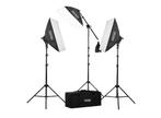 Fovitec Studio Verlichting Set 3 Softbox 2500w foto video, Audio, Tv en Foto, Fotografie | Fotostudio en Toebehoren, Ophalen of Verzenden